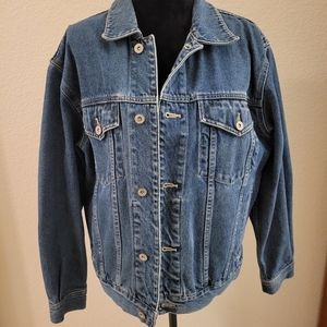Eddie Bauer Classic Denim Jean Jacket Mens Small